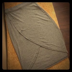 Sexy slit midi skirt